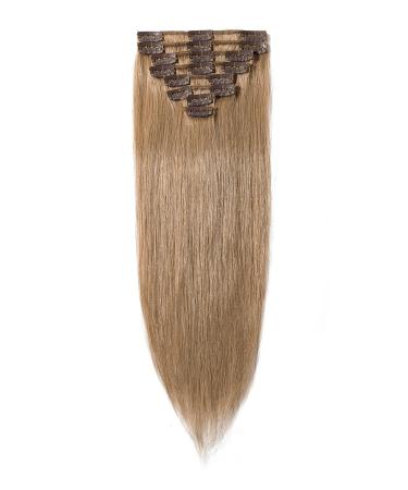 Buy Clip In Real Hair Extensions - 8 Piece Set Cheap Remy Hair Honey Blonde #27 20 (50cm) - 70g | International Shipping - Buy Online on GoSupps.com