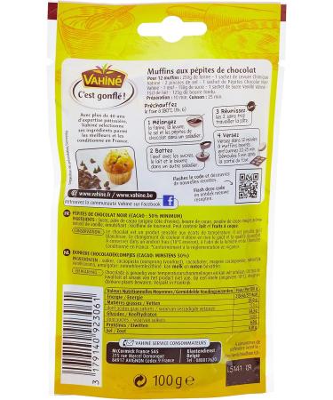 Vahin Dark Chocolate Chips 100g - Buy Online on GoSupps.com