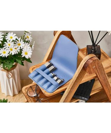 LULUKO 5-Pack Stainless Steel Nail Clippers Set with Leather Case - Adult Fingernail and Toenail Cutters - Buy Online on GoSupps.com