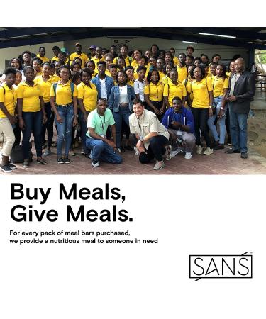 SANS Variety Meal Replacement Protein Bar | All-Natural, No Added Sugar | Dairy-Free, Soy-Free, Gluten-Free | 16 Vitamins & Minerals | (12 Pack) 3 oz Bars - Buy Online on GoSupps.com