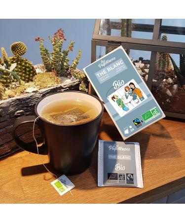 Buy Les Papoteuses White Organic Tea from China | 72 Bio-Certified & Fairly Traded Bags | 3-Pack of 24 White Tea Bags - Buy Online on GoSupps.com