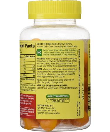 Buy Spring Valley Co Q-10 Dietary Supplement Adult Gummies 60ct - Healthy Heart Immune Support Fast Shipping Worldwide - Buy Online on GoSupps.com