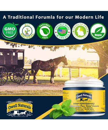 Amish Origins Maximum Strength Arthritis Pain Relief Cream for Aches, Neuropathy & Joint Relief - Buy Online on GoSupps.com