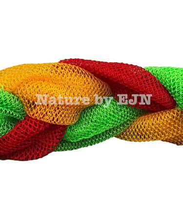 Nature by EJN Net Bath Sponge - Customized Long Skin Exfoliation, African Porous Design (Golden Apricot) - Buy Online on GoSupps.com