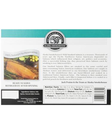 Alaska Smokehouse Jumbo Smoked Salmon 8 Oz 3-Count Variety Pack (Pack of 3) - Buy Online on GoSupps.com