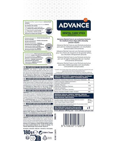 ADVANCE Snacks - Dental Care Stick for Dogs Medium-Maxi - Pack 13 x 180gr - Total 2340gr - Buy Online on GoSupps.com