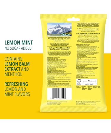 Ricola Lemon Mint No Sugar Added Throat Drops & Menthol Centres Cough Drops Lemon Mint + Cough Drops - Buy Online on GoSupps.com