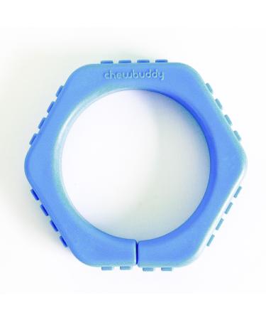 Sensory Direct Chewbuddy Wrist Bangle - Pack of 1 Sensory Toy for a Fidget Chew or Teething Aid | for Kids Adults Autism ADHD ASD SPD Oral Motor or Anxiety Needs | Blue 1 Count (Pack of 1) Blue