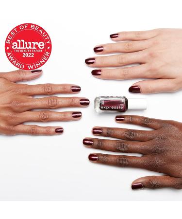 Essie Expressie Quick-Dry Nail Polish | Dark Purple Breaking The Bold | 8-Free Vegan Formula | 0.33 fl oz - Buy Online on GoSupps.com