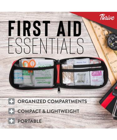 Thrive First Aid Kit - 100 Piece Emergency Medical Supplies Bag for Car, Camping & Travel - Buy Online on GoSupps.com