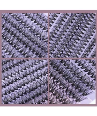 Lash Extension Kit: 280pcs Individual Lashes with Bond and Seal Tweezers - 30+40D 10-16mm Mix Curl Clusters for DIY Eyelash Extensions at Home - Buy Online on GoSupps.com