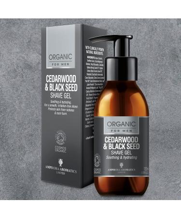 Amphora Aromatics Cedarwood & Black seed Soothing Shave Gel COSMOS Organic 120ml - Buy Online on GoSupps.com