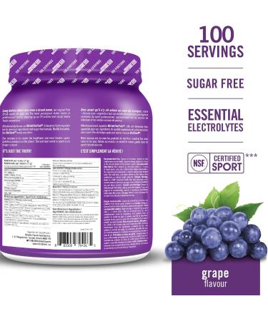 BioSteel Hydration Mix Great Tasting Hydration with Zero Sugar and No Artificial Flavours or Preservatives | Grape + Blue Raspberry Flavours (100 Servings per Tub) 700 g (Pack of 1) Drink + Hydration Mix Blue Raspberry - Buy Online on GoSupps.com