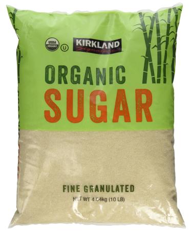 Kirkland Signature Organic Sugar - 10 Lb 10 Pound (Pack of 1)