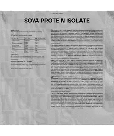 Bulk Soya Protein Isolate Powder Vegan Protein Shake Vanilla 500 g Vanilla 500g - Buy Online on GoSupps.com