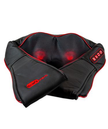 Kraftwerk wirelessly Shiatsu Massager t |Neck back shoulder massage & infrared heating |3D rotating Shiatsu massage belt |Back massage device & neck massager with heat 1) Neck massage device