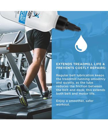 Action Fitness Silicone Treadmill Belt Lubricant - 4oz Bottle with Application Tube and Twist Spout Cap - Buy Online on GoSupps.com