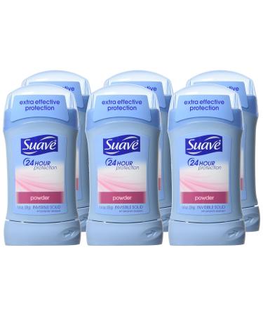 Suave Deodorant 1.4oz 24HR Powder Invisible Solid - 6 Pack | Long-Lasting Freshness | International Shipping - Buy Online on GoSupps.com
