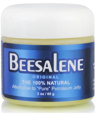 Beesalene Original Unpetroleum - 100% Natural & Hypoallergenic Alternative to Petroleum Jelly - Lips Hands Baby Makeup Remover and More (2 Ounce) 2 Ounce (Pack of 1)