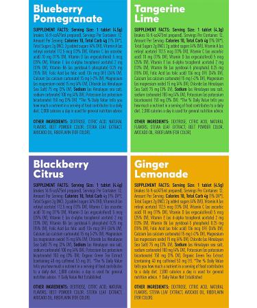 Nuun Vitamins Electrolyte Drink Tablets - Mixed Flavor Pack (48 Servings) - 2 Caffeinated Flavors - 12 Count x 4 Pack - Half Caf Option - Buy Online on GoSupps.com
