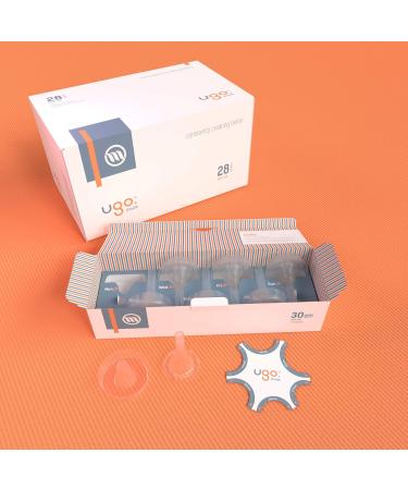 Ugo Sheath x28 - External Male Urinary Incontinence Catheter Condoms - Latex-Free & Self-Adhesive (30mm Diameter) | 1 Month Supply - Buy Online on GoSupps.com