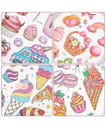 Konsait Glitter Ice Cream Tattoos for Kids - 99 Pcs - Donut Birthday Party Decorations & Favors - Buy Online on GoSupps.com