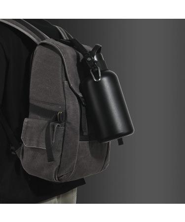 QeeCord 2.0 Paracord Handle for Hydroflask 2.0 - Wide & Standard Mouth | Strap Carrier with Safety Ring Holder | Fits 12oz-64oz Bottles | Black - Buy Online on GoSupps.com