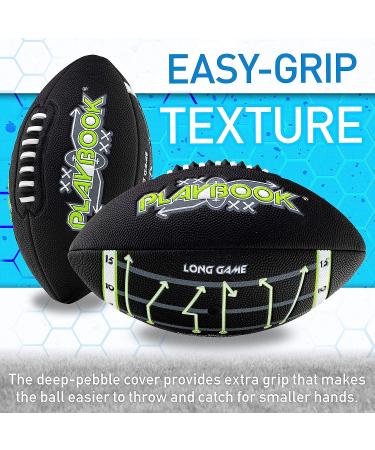 Franklin Sports Youth Football - Playbook Junior Football with Route Diagrams - Black, Small Size for Peewee and Youth Football - Buy Online on GoSupps.com