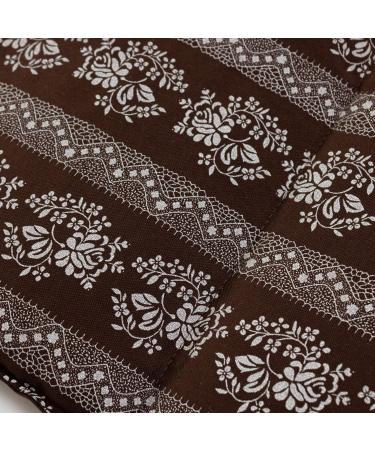 4-Chamber Grape Seed Pillow 20x60cm - Flower-Brown Heat & Cold Therapy - Natural Grain Pillow - Buy Online on GoSupps.com