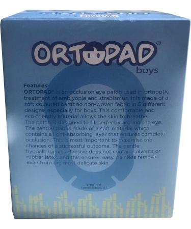 Ortopad Bamboo Boys Eye Patches - Medium Size (2-4 yrs) - Racing Flames | 50/Box - International Shipping Available - Buy Online on GoSupps.com