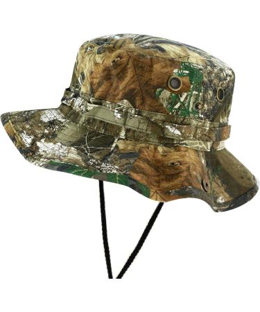 Realtree Camouflage Outdoor Sun Cap Boonie Hat - Official Licensed Hunting Headwear | Edge Small-Medium Size - Buy Online on GoSupps.com