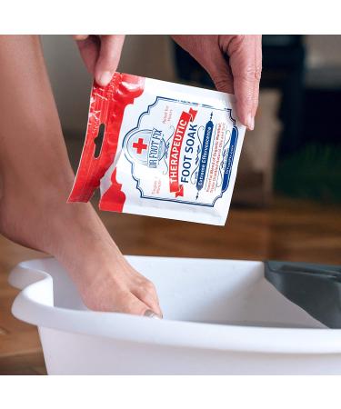 Dr. Foot Fix Therapeutic Foot Soak with Tea Tree, Peppermint & Birch Oil - 1oz Pack - Fights Fungus, Odor & Athlete's Foot - Soothes & Tingles - Buy Online on GoSupps.com