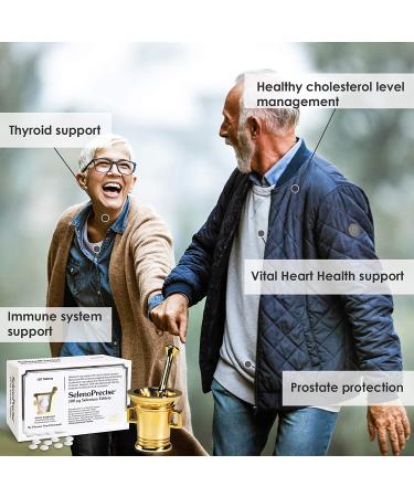 SelenoPrecise | 88.7% Absorption | Pharmaceutical-Grade Organic Selenium Supplement | Thyroid, Immune, Prostate & Heart Health Support | 100mcg Tabs 150ct - Buy Online on GoSupps.com