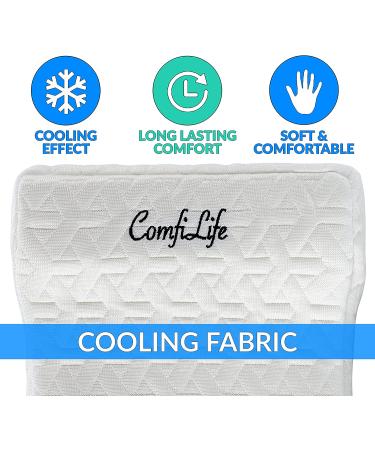 ComfiLife Knee Pillow Replacement Cover - Cooling Fabric - 10 x 8 x 6.3 - Buy Online on GoSupps.com