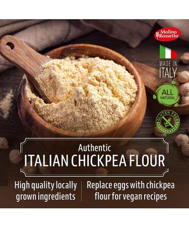 Molino Rossetto Chickpea Flour - Gluten-Free & Vegan Baking Flour from Italy - 3 Pack 1.1 lb - Buy Online on GoSupps.com
