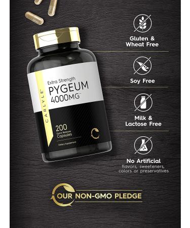 Buy Carlyle Extra Strength Pygeum 4000 MG - 200 Capsules | Premium Herbal Supplement - Buy Online on GoSupps.com