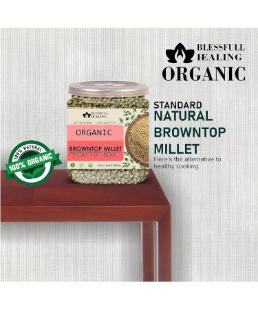 Blessfull Healing Organice BROWNTOP Millet 1 lb (453 Gram) - Buy Online on GoSupps.com