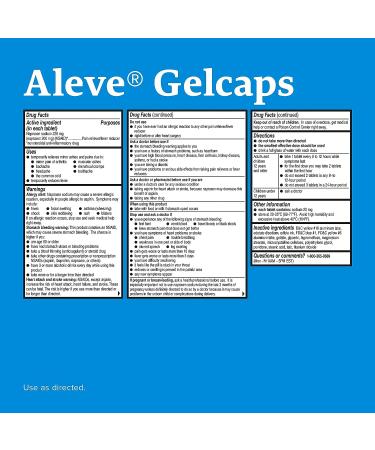 Aleve Soft Grip Arthritis Gelcaps 40 ea - Fast-Acting Pain Relief for Arthritis - Buy Online on GoSupps.com