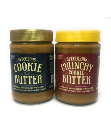 Trader Joe's Speculoos Beurre à biscuits (1 lisse et 1 croustillant) – Lot de 10