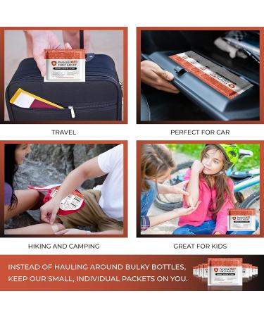10 Pack Personal First Aid Kit for Minor Cuts, Scrapes, and Burns - Ideal for Home, Office, Car, School, Business, Camping - Individually Wrapped First Aid Products (Orange) - Buy Online on GoSupps.com