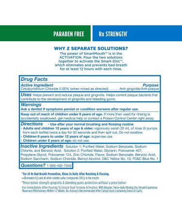 SmartMouth Clinical DDS Activated Mouthwash 2-Pack with Pumps | Gum Health Support Mint | 32 Fl Oz - Buy Online on GoSupps.com