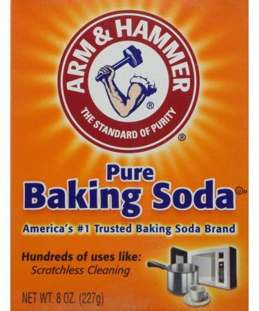 Arm & Hammer Pure Baking Soda, 8 Ounce (Pack of 3)