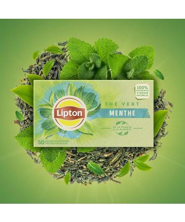Lipton Th Vert Menthe 100 Sachets (Lot de 2x50 Sachets) Menthe 2x50 Sachets - Buy Online on GoSupps.com