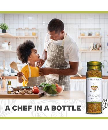 Gourmet Collection Thai Style Green Curry Spice Blend - Spicy Sweet Seasoning for Chicken, Vegetables, Fish - 156 Servings - Buy Online on GoSupps.com
