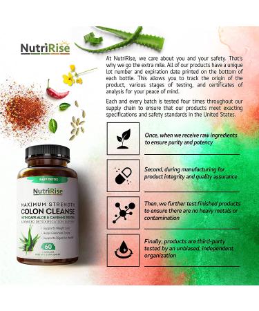 Colon Cleanse Extra Strength Cape Aloe Capsules - Weight Management Support for Women & Men - Fiber Supplement for Digestive Health - Gentle & No Cramping - Buy Online on GoSupps.com