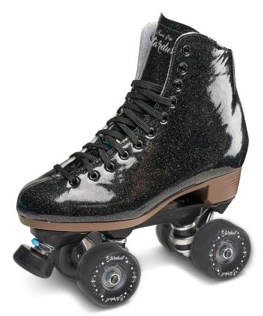 Sure-Grip Stardust Glitter Roller Skate BLACK Mens 7 / Ladies 8