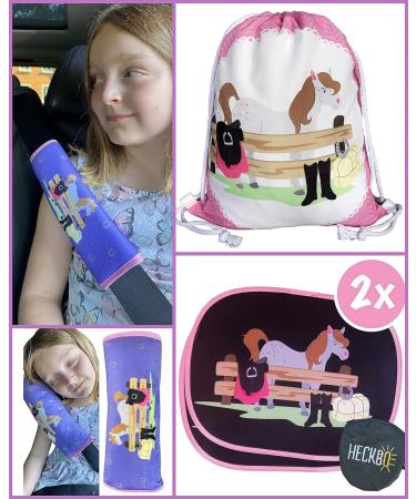 HECKBO Kids Car Seat Belt Pads - Horse Design - 1 Piece | Seat Belt Protectors for Kids and Babies - Buy Online on GoSupps.com