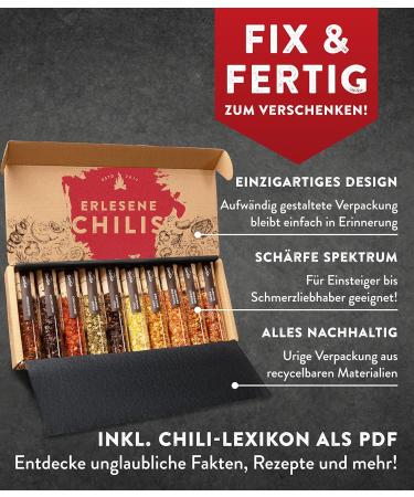 Timber Taste Sharp Chilli Spices Gift Set | 10-Series Full Sharpness Spectrum | Unique Father's Day Gift for Men & Women | Up to 1 200 000 Scoville - Buy Online on GoSupps.com
