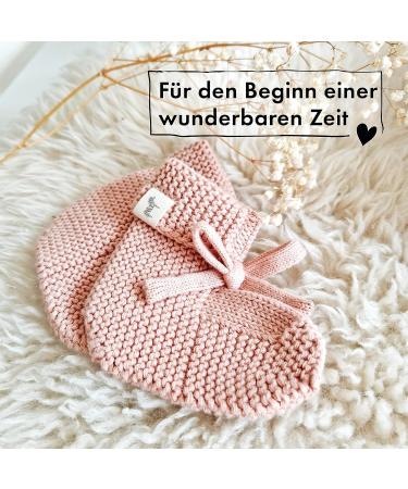Moyo Baby Gift Set in Ros | 2-Part Gift Set with Knitted Rabbit Towel & Booties | Perfect Newborn Gift for Boys & Girls | Ideal Baby Shower Gift for New Parents - Buy Online on GoSupps.com
