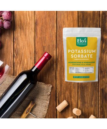 Potassium Sorbate (1LB/ 452g) by Elo s Premium Food Grade Great for Winemaking Cooking and General Use Packaged In Canada Can Be Used As Preservatives - Buy Online on GoSupps.com